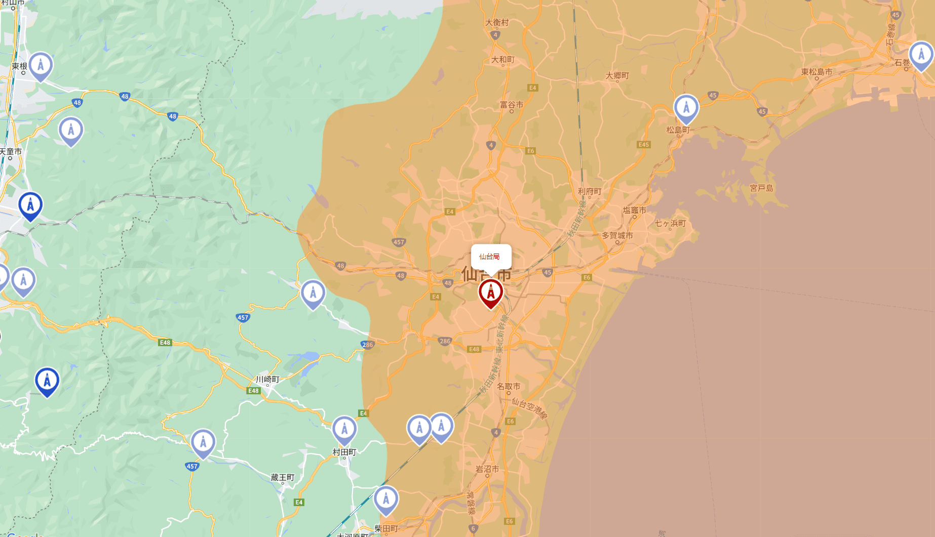 仙台市ならではの電波事情